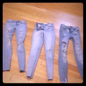 1- pacsun 2- garage 3- Hollister jeans